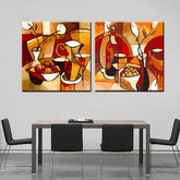 Painting by numbers still life decoration